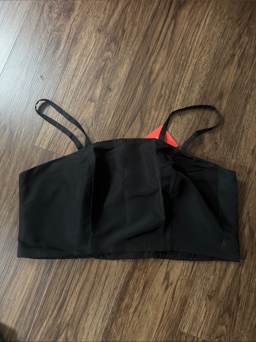 NWT Old Navy Black Satin Occasion Crop Top